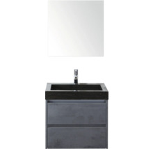 Kombinace umyvadla se zrcadlem a skříňkou pod umyvadlo