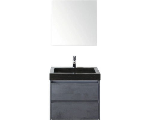 Kombinace umyvadla se zrcadlem a skříňkou pod umyvadlo