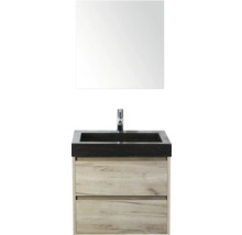 Umyvadlová souprava se zrcadlem, umyvadlem, baterií a spodní skříňkou se zásuvkami