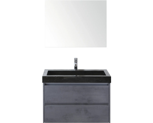 Umyvadlová skříňka se zrcadlem a dvěma zásuvkami do koupelny