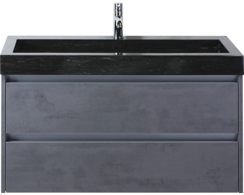 Umyvadlová skříňka se dvěma zásuvkami a baterií