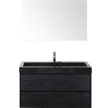 Umyvadlová sestava se zrcadlem a dvěma zásuvkami