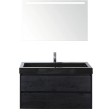 Umyvadlová sestava se zrcadlem a dvěma zásuvkami