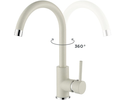 Kuchyňská baterie s rozsahem otáčení 360 stupňů