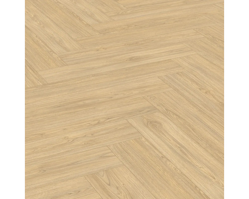 Pokládka světlé laminátové podlahy do rybí kosti