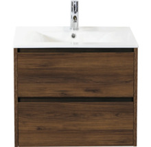 Skříňka pod umyvadlo se dvěma zásuvkami a umyvadlem na desku