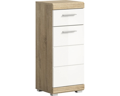 Policový regál do koupelny Lambada bílá 37 x 88 x 31 cm X06F1701