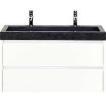 Skříňka pod umyvadlo se dvěma zásuvkami a umyvadlem na desku