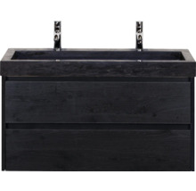 Skříňka pod umyvadlo se dvěma zásuvkami a zapuštěným umyvadlem