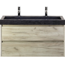 Skříňka pod umyvadlo se dvěma zásuvkami a umyvadlem