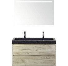 Umyvadlová sestava s umyvadlovou skříňkou, umyvadlem a zrcadlem