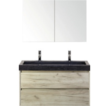 Umývadlová sestava s umyvadlem, spodní skříňkou a zrcadlovou skříňkou