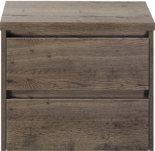 Skříňka pod umyvadlo se dvěma zásuvkami v dřevěném provedení