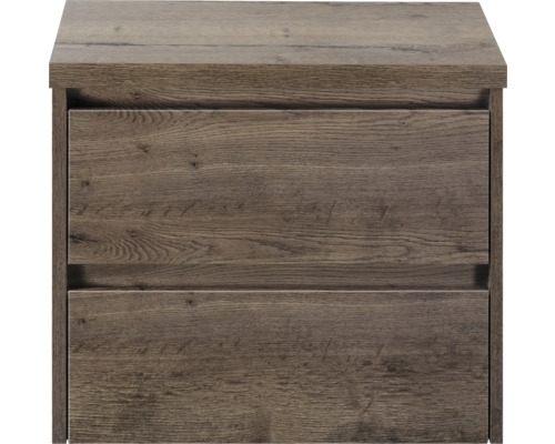 Skříňka pod umyvadlo se dvěma zásuvkami v dřevěném provedení