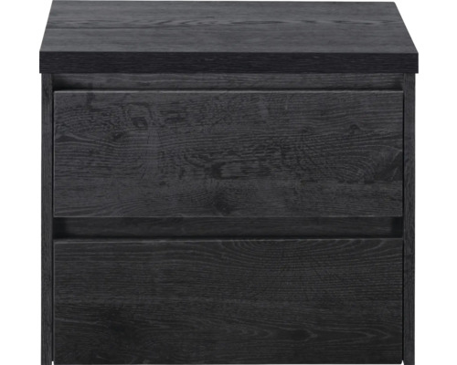 Dřevěný noční stolek se dvěma zásuvkami