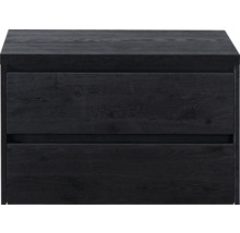 Noční stolek se dvěma dřevěnými zásuvkami