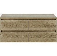 Komoda se čtyřmi zásuvkami ve dřevěném designu