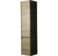 Vysoká skříň se dvěma dvířky v dřevěném provedení