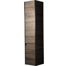 Vysoká skříňka s dřevěným vzorem do koupelny