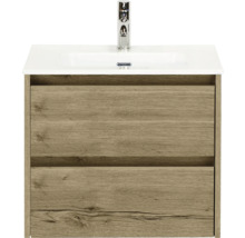 Skříňka pod umyvadlo se dvěma zásuvkami a umyvadlem na desku