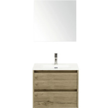 Umyvadlová souprava se zrcadlem, umyvadlem, baterií a spodní skříňkou