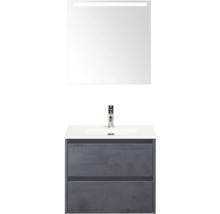 Umyvadlo se zrcadlem a spodní skříňkou