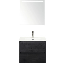 Umyvadlová sestava se zrcadlem a spodní skříňkou