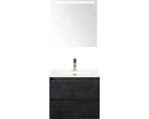 Umyvadlová sestava se zrcadlem a spodní skříňkou