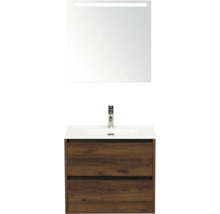 Sestava koupelnového nábytku se zrcadlem a skříňkou pod umyvadlo