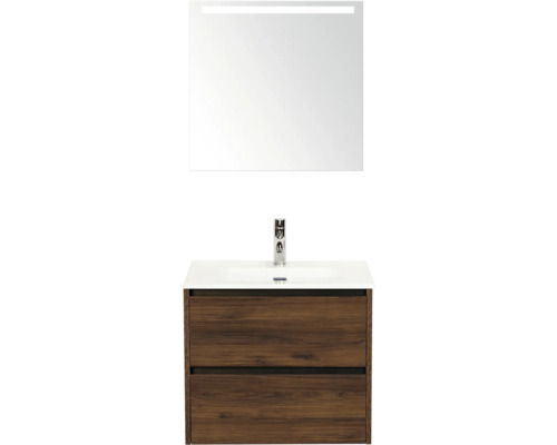 Sestava koupelnového nábytku se zrcadlem a skříňkou pod umyvadlo