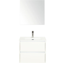 Umyvadlo se skříňkou a zrcadlem do koupelny