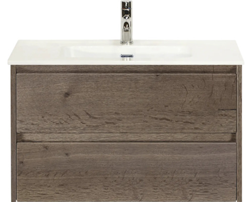 Umyvadlová skříňka se dvěma zásuvkami a umyvadlem