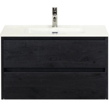 Skříňka pod umyvadlo se dvěma zásuvkami a umyvadlem na desku