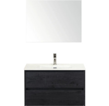 Umyvadlová sestava s umyvadlem a zrcadlem do koupelny