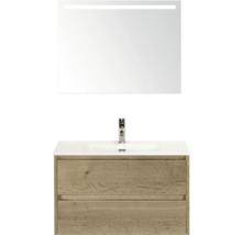 Umyvadlová sestava se zrcadlem a spodní skříňkou