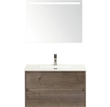 Umyvadlová sestava se zrcadlem a spodní skříňkou