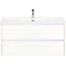 Umyvadlová skříňka se dvěma zásuvkami a baterií