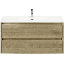 Skříňka pod umyvadlo se dvěma zásuvkami a umyvadlem