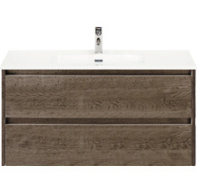 Skříňka pod umyvadlo se dvěma zásuvkami a umyvadlem