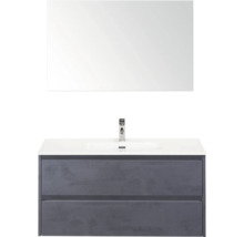 Sestava koupelnového nábytku s umyvadlem, spodní skříňkou a zrcadlem