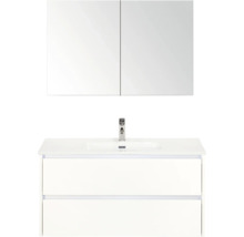 Kombinace umyvadla se zrcadlovou skříňkou a umyvadlem