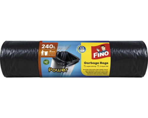 Pytle na odpadky FINO LDPE, 240L / 8ks