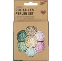 Sada korálků Rocailles - pastelové vícebarevné