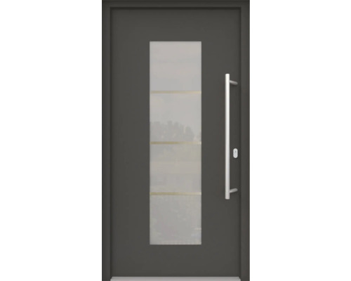 Vchodové dveře ARON 3141-1 100P antracit