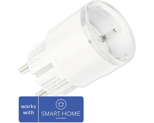 Smart zásuvka/adaptér Shelly Plug S Gen3 230 V/12 A s funkcí měření spotřeby, bílá - kompatibilní se SMART HOME by hornbach Bílá chytrá zásuvka Shelly Plug S Gen