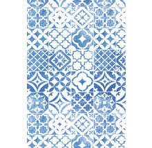 Vzor dlaždic s geometrickými a květinovými motivy