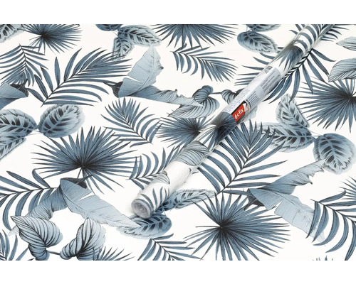 Dekorační fólie se vzorem listů a role fólie