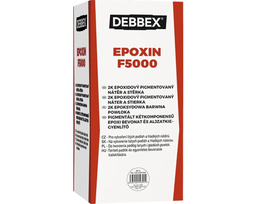 Nátěr epoxidový Epoxin F5000 5+1kg světle šedá RAL7035 Balení Debbex Epoxin F5000