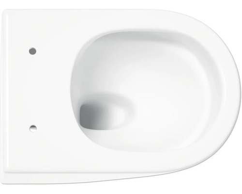 Závěsný hluboký splachovací záchod z keramiky, pohled shora