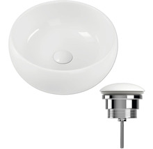 Umyvadlo na desku z keramiky s odtokovou soupravou